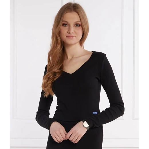 Hugo Blue Bluzka Darimina_B | Slim Fit ze sklepu Gomez Fashion Store w kategorii Bluzki damskie - zdjęcie 184982365
