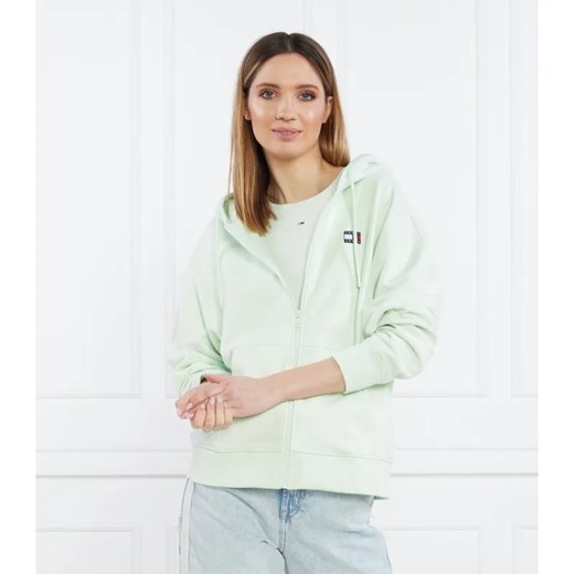 Tommy Jeans Bluza TJW RLX XS BADGE ZIP TRHU | Relaxed fit ze sklepu Gomez Fashion Store w kategorii Bluzy damskie - zdjęcie 184982485