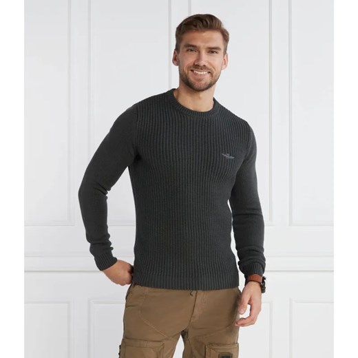 Aeronautica Militare Sweter | Regular Fit ze sklepu Gomez Fashion Store w kategorii Swetry męskie - zdjęcie 184982728