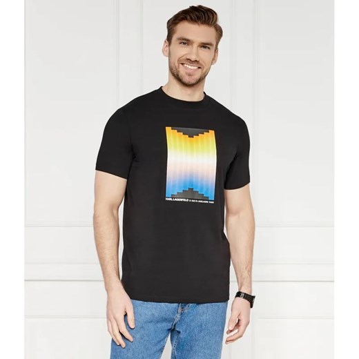 Karl Lagerfeld T-shirt | Regular Fit | stretch ze sklepu Gomez Fashion Store w kategorii T-shirty męskie - zdjęcie 184982809