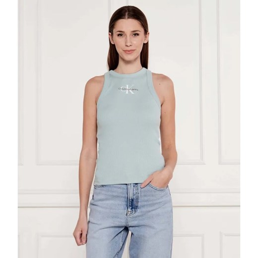 Calvin Klein Jeans Top | Slim Fit ze sklepu Gomez Fashion Store w kategorii Bluzki damskie - zdjęcie 184982816