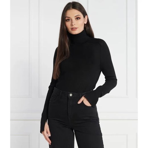 Calvin Klein Wełniany golf EXTRA FINE ROLL-NK | Regular Fit ze sklepu Gomez Fashion Store w kategorii Swetry damskie - zdjęcie 184983096