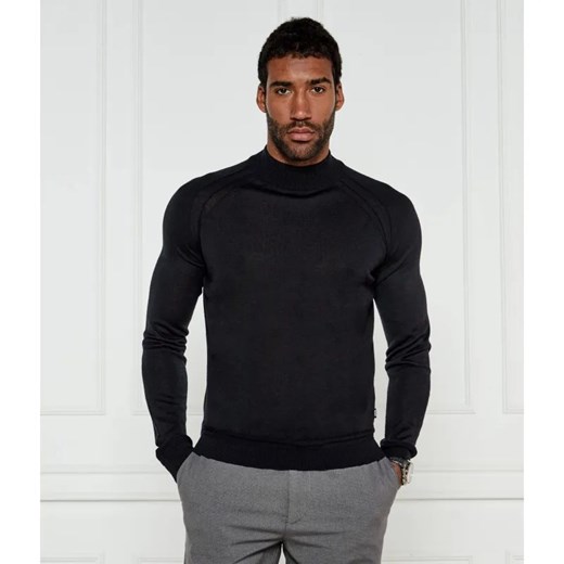 BOSS BLACK Wełniany golf H-Barcel | Slim Fit ze sklepu Gomez Fashion Store w kategorii Swetry męskie - zdjęcie 184983296