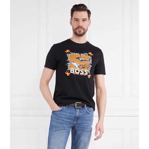 BOSS ORANGE T-shirt TeeShark | Regular Fit ze sklepu Gomez Fashion Store w kategorii T-shirty męskie - zdjęcie 184983347