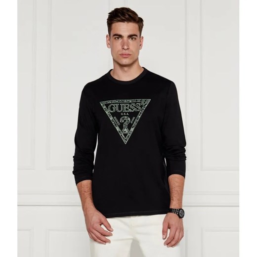 GUESS Longsleeve EMBRO | Regular Fit ze sklepu Gomez Fashion Store w kategorii T-shirty męskie - zdjęcie 184983509
