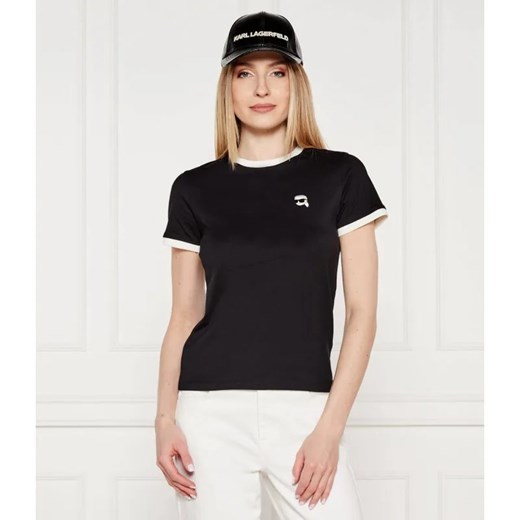 Karl Lagerfeld T-shirt ikon patch | Slim Fit ze sklepu Gomez Fashion Store w kategorii Bluzki damskie - zdjęcie 184983519