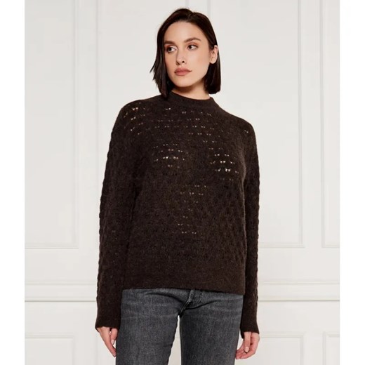 Samsøe Samsøe Wełniany sweter Saanour | Classic fit ze sklepu Gomez Fashion Store w kategorii Swetry damskie - zdjęcie 184983647