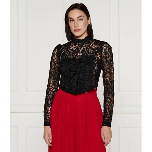 TWINSET Koronkowa bluzka | Cropped Fit ze sklepu Gomez Fashion Store w kategorii Bluzki damskie - zdjęcie 184983918