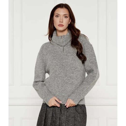 Samsøe Samsøe Wełniany golf SAANOUR | Regular Fit ze sklepu Gomez Fashion Store w kategorii Swetry damskie - zdjęcie 184983939