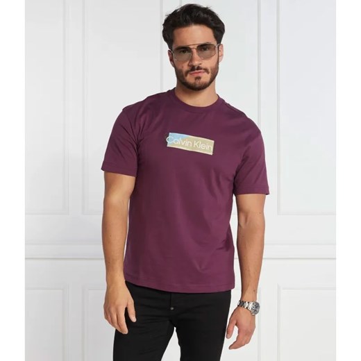 Calvin Klein T-shirt LAYERED GEL LOGO | Regular Fit ze sklepu Gomez Fashion Store w kategorii T-shirty męskie - zdjęcie 184983996