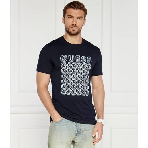 GUESS T-shirt G CHAIN | Slim Fit ze sklepu Gomez Fashion Store w kategorii T-shirty męskie - zdjęcie 184984005