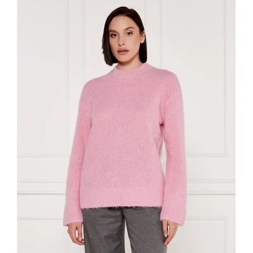 Samsøe Samsøe Wełniany sweter SAJOAN | Loose fit ze sklepu Gomez Fashion Store w kategorii Swetry damskie - zdjęcie 184984049