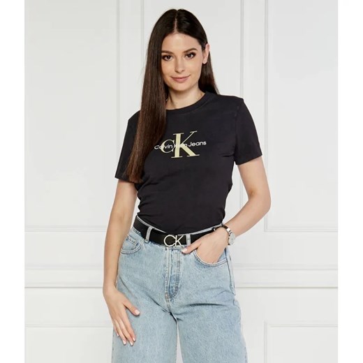 Calvin Klein Jeans T-shirt | Regular Fit ze sklepu Gomez Fashion Store w kategorii Bluzki damskie - zdjęcie 184984508