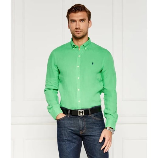 POLO RALPH LAUREN Lniana koszula | Slim Fit ze sklepu Gomez Fashion Store w kategorii Koszule męskie - zdjęcie 184984608