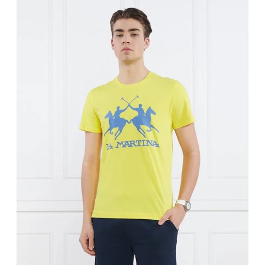 La Martina T-shirt | Regular Fit ze sklepu Gomez Fashion Store w kategorii T-shirty męskie - zdjęcie 184984635