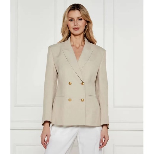Tommy Hilfiger Marynarka | Slim Fit | z dodatkiem lnu ze sklepu Gomez Fashion Store w kategorii Marynarki damskie - zdjęcie 184984927