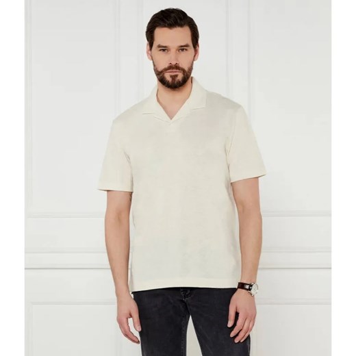 BOSS BLACK Polo H-Ponti 28 | Regular Fit | z dodatkiem lnu ze sklepu Gomez Fashion Store w kategorii T-shirty męskie - zdjęcie 184985009