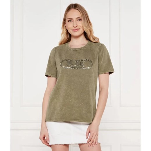 Michael Kors T-shirt EMPIRE | Regular Fit ze sklepu Gomez Fashion Store w kategorii Bluzki damskie - zdjęcie 184985038