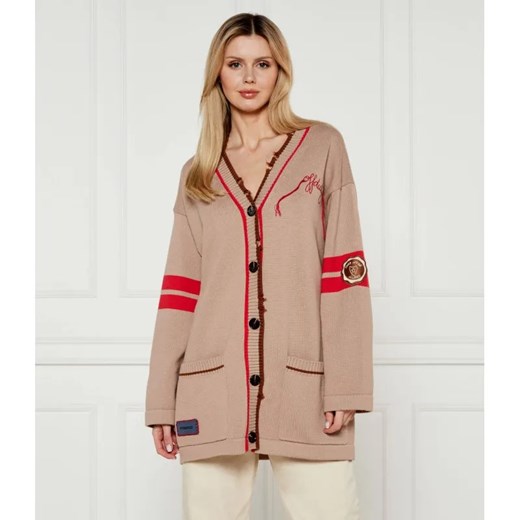 Pinko Kardigan BORGHESE | Oversize fit ze sklepu Gomez Fashion Store w kategorii Swetry damskie - zdjęcie 184985087