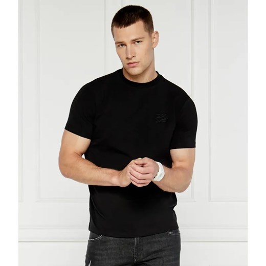 Karl Lagerfeld T-shirt | Slim Fit | stretch ze sklepu Gomez Fashion Store w kategorii T-shirty męskie - zdjęcie 184985249