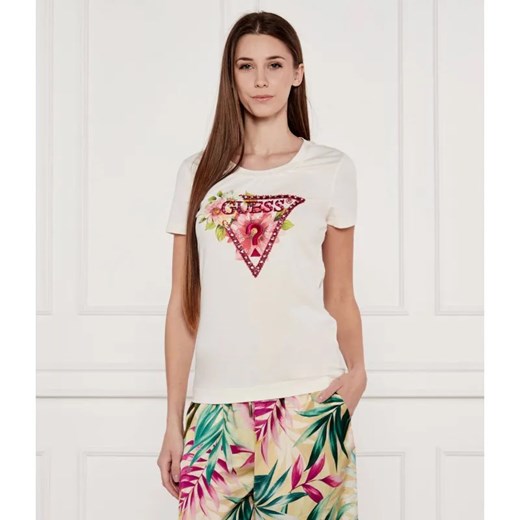 GUESS T-shirt | Regular Fit ze sklepu Gomez Fashion Store w kategorii Bluzki damskie - zdjęcie 184985285