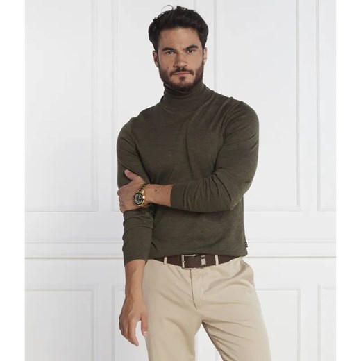 BOSS BLACK Wełniany golf Musso-P | Slim Fit ze sklepu Gomez Fashion Store w kategorii Swetry męskie - zdjęcie 184985297