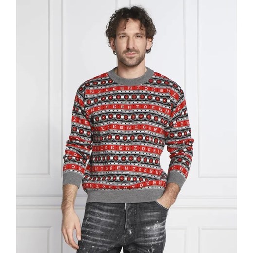 Kenzo Wełniany sweter | Regular Fit ze sklepu Gomez Fashion Store w kategorii Swetry męskie - zdjęcie 184985349