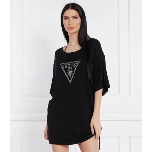 Guess Swimwear T-shirt Coulisse | Relaxed fit ze sklepu Gomez Fashion Store w kategorii Bluzki damskie - zdjęcie 184985527