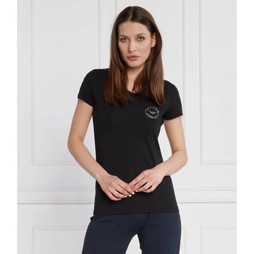 Emporio Armani T-shirt | Regular Fit ze sklepu Gomez Fashion Store w kategorii Bluzki damskie - zdjęcie 184985697