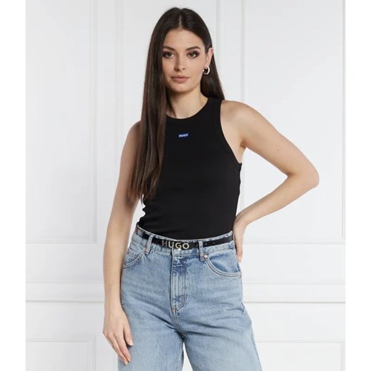 Hugo Blue Top Easy Tank | Slim Fit ze sklepu Gomez Fashion Store w kategorii Bluzki damskie - zdjęcie 184985815