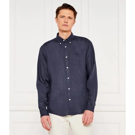 BOSS BLACK Lniana koszula H-LIAM-BD-E-C1-243 | Regular Fit ze sklepu Gomez Fashion Store w kategorii Koszule męskie - zdjęcie 184985887
