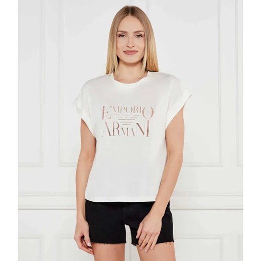 Emporio Armani T-shirt | Loose fit ze sklepu Gomez Fashion Store w kategorii Odzież plażowa - zdjęcie 184986147