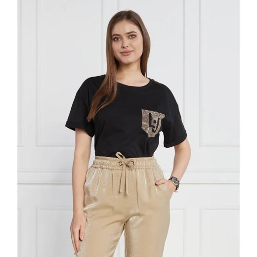 Liu Jo T-shirt | Regular Fit ze sklepu Gomez Fashion Store w kategorii Bluzki damskie - zdjęcie 184986335