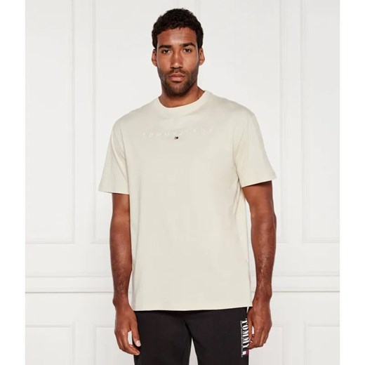 Tommy Jeans T-shirt LINEAR LOGO TEE EXT | Regular Fit ze sklepu Gomez Fashion Store w kategorii T-shirty męskie - zdjęcie 184986387
