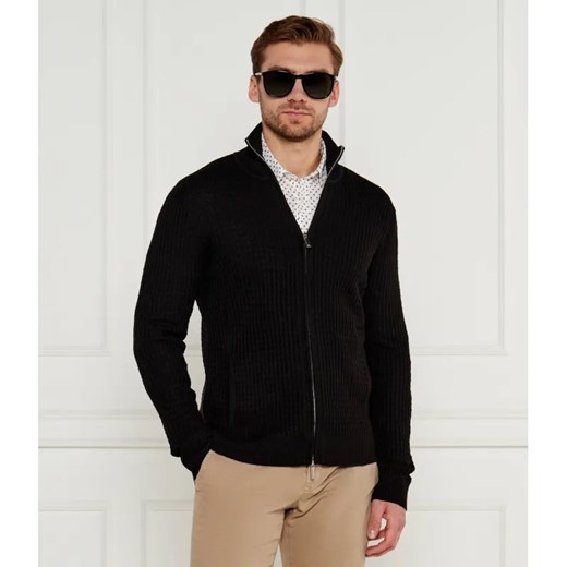 Emporio Armani Kardigan | Regular Fit | z dodatkiem wełny ze sklepu Gomez Fashion Store w kategorii Swetry męskie - zdjęcie 184986629
