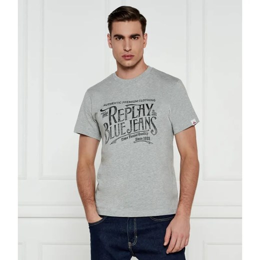 Replay T-shirt | Regular Fit ze sklepu Gomez Fashion Store w kategorii T-shirty męskie - zdjęcie 184986879