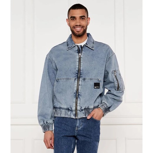 Karl Lagerfeld Jeans Jeansowa kurtka bomber | Loose fit ze sklepu Gomez Fashion Store w kategorii Kurtki męskie - zdjęcie 184986986