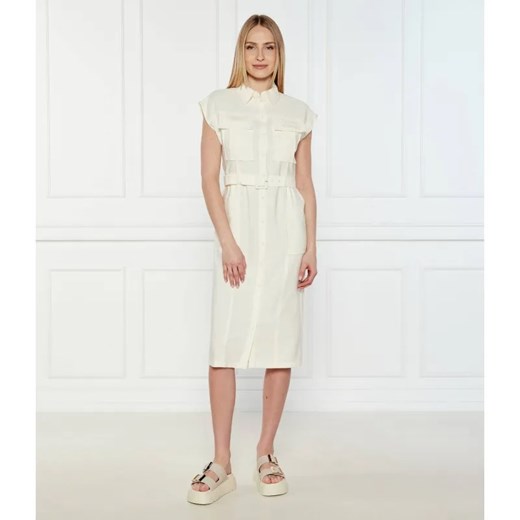 Patrizia Pepe Sukienka z paskiem ze sklepu Gomez Fashion Store w kategorii Sukienki - zdjęcie 184987015