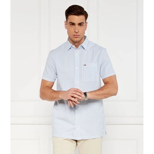 Tommy Jeans Koszula STRIPE SEERSUCKER | Regular Fit ze sklepu Gomez Fashion Store w kategorii Koszule męskie - zdjęcie 184987055