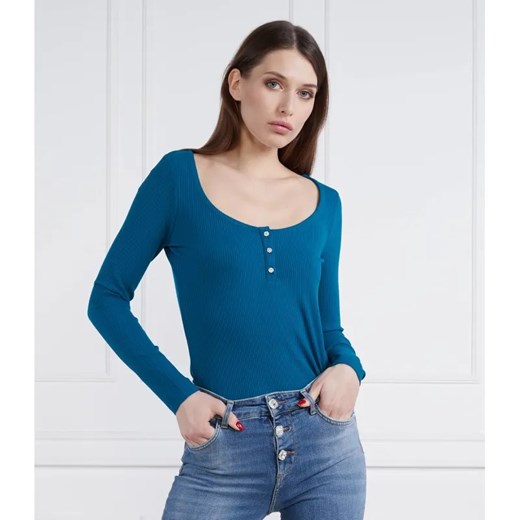 GUESS Bluzka KARLEE JEWEL | Slim Fit ze sklepu Gomez Fashion Store w kategorii Bluzki damskie - zdjęcie 184987427
