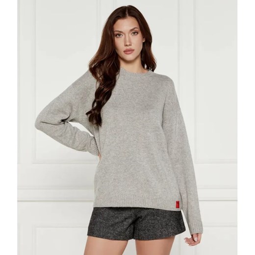 MAX&Co. Wełniany sweter MAURA | Relaxed fit | z dodatkiem kaszmiru ze sklepu Gomez Fashion Store w kategorii Swetry damskie - zdjęcie 184987465