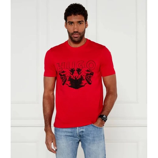 HUGO T-shirt Durro | Regular Fit ze sklepu Gomez Fashion Store w kategorii T-shirty męskie - zdjęcie 184987636