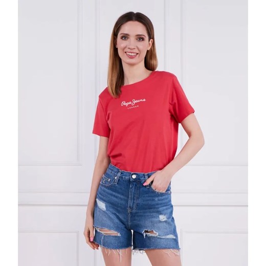 Pepe Jeans London T-shirt | Regular Fit ze sklepu Gomez Fashion Store w kategorii Bluzki damskie - zdjęcie 184987856