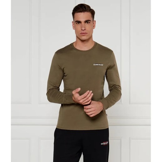 Guess Jeans Longsleeve AMERICAN | Slim Fit ze sklepu Gomez Fashion Store w kategorii T-shirty męskie - zdjęcie 184987875