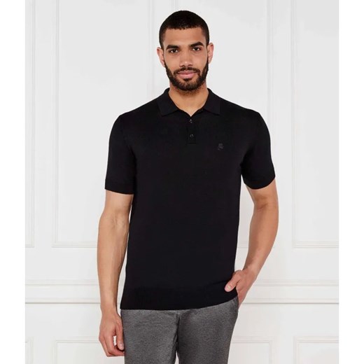 Karl Lagerfeld Wełniane polo | Regular Fit ze sklepu Gomez Fashion Store w kategorii T-shirty męskie - zdjęcie 184987917