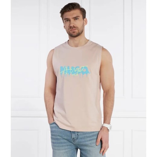 HUGO Tank top Dopical | Relaxed fit | stretch ze sklepu Gomez Fashion Store w kategorii T-shirty męskie - zdjęcie 184988075