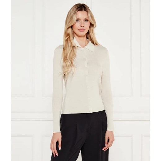 Marc Cain Wełniany kardigan | Slim Fit ze sklepu Gomez Fashion Store w kategorii Swetry damskie - zdjęcie 184988225
