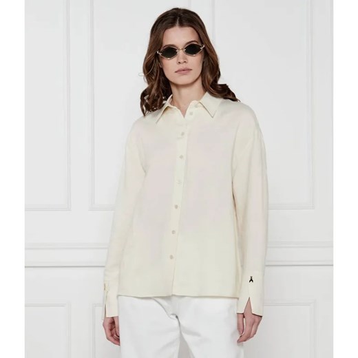 Patrizia Pepe Koszula | Relaxed fit | z dodatkiem lnu ze sklepu Gomez Fashion Store w kategorii Koszule damskie - zdjęcie 184988229