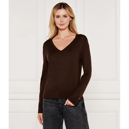Tommy Hilfiger Wełniany sweter | Regular Fit ze sklepu Gomez Fashion Store w kategorii Swetry damskie - zdjęcie 184988256