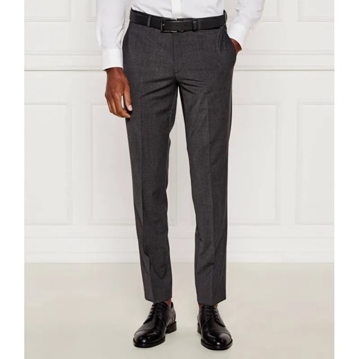 HUGO Wełniane spodnie HestenM204X | Extra slim fit ze sklepu Gomez Fashion Store w kategorii Spodnie męskie - zdjęcie 184988507